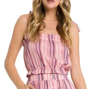 Anthropologie English Factory Striped Crop Top